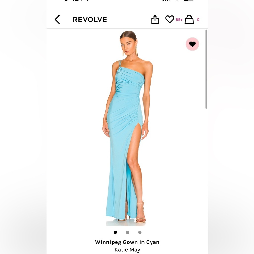 Katie May: Winnigpeg gown in Cayan. Size Small